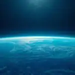 Minimalist Earth Atmosphere Blue Layer