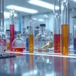Minimalist Laboratory Test Tubes Vials