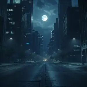 Moonlight Over Empty Streets
