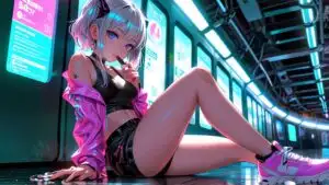 Neon Train Ride Electronic Dance Pop