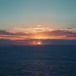 Ocean Horizon Sunset Cloud Layers Epic