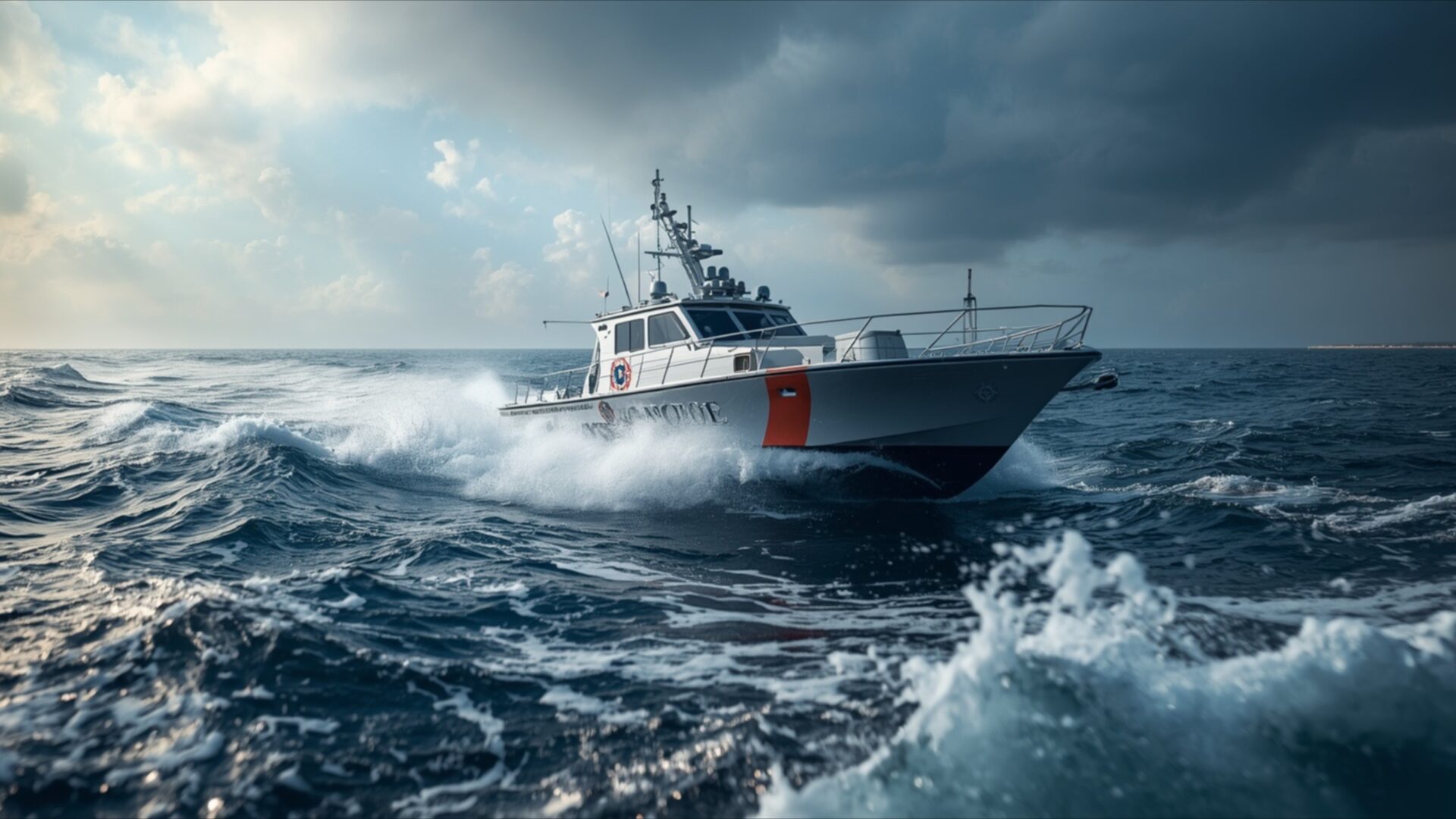patrol boat racing across choppy ocean water wallpaper, cars & vehicles, choppy-water, coast-guard, maritime, navy, patrol-boat, racing, desktop, mobile, background