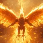 Phoenix Mech Igniting Solar-Flare Wings