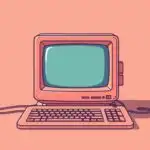Retro 90s Computer Interface Desktop