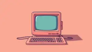 Retro 90s Computer Interface Desktop