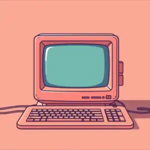 Retro 90s Computer Interface Desktop