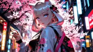 Sakura Neon Whispers