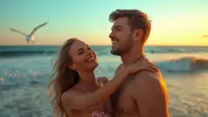 Shared Laughter by the Sea