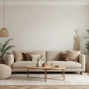 Soft Beige Minimalist Boho Interior