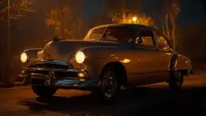 Soft Light on Vintage Car