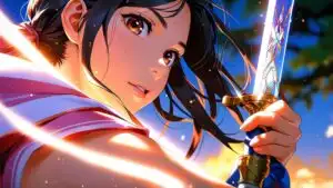 Starlight Warrior Girl Sword