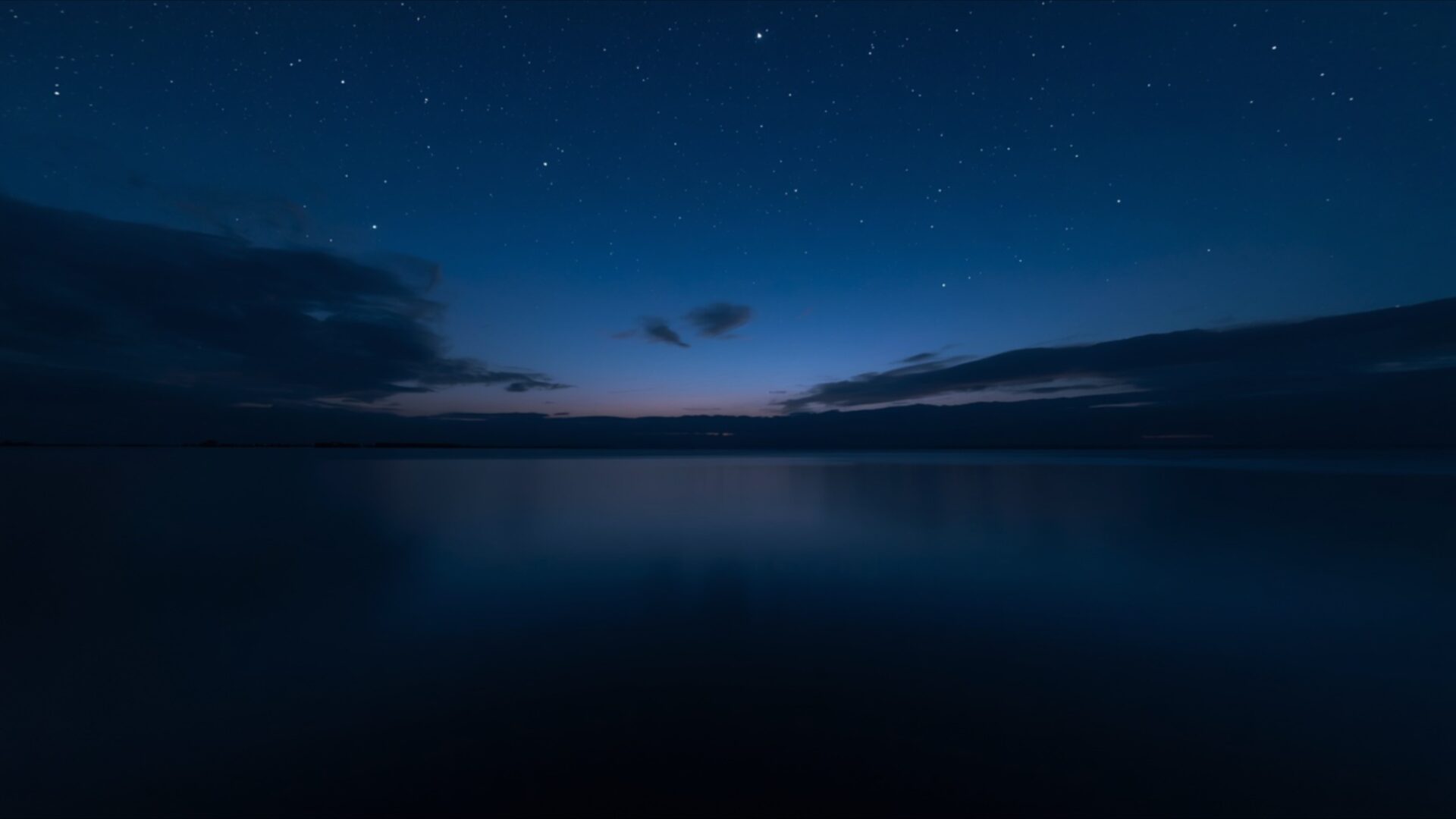still water under dark sky wallpaper, dark & moody, calm, dark, depth, night, sky, water, desktop, mobile, background