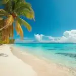 Tropical Paradise Beach Crystal Clear Ocean