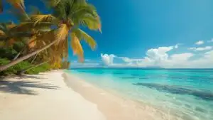 Tropical Paradise Beach Crystal Clear Ocean