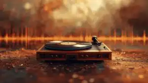 Vinyl Record Player Music Abstract