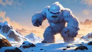 Yeti Abominable Snowman Blizzard