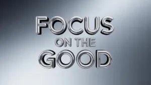 3D Chrome Text Effect Focus on the Good Dark Sci-Fi
