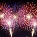 Abstract 4th of July Fireworks Dynamic