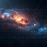 Abstract Geometric Science UI Dark Grid