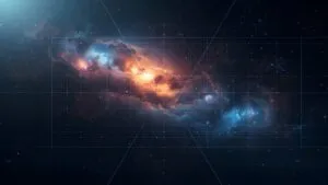 Abstract Geometric Science UI Dark Grid