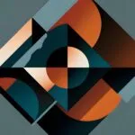 Abstract Geometric Shapes Quote Background Modern Design