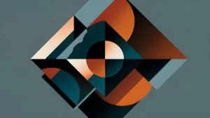 Abstract Geometric Shapes Quote Background Modern Design