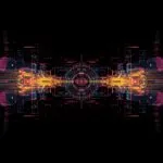 Abstract Glitch Digital Noise Interference