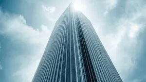 Abstract Lines of a Modern Skyscraper Facade
