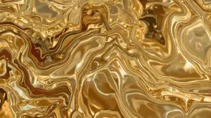 Abstract Liquid Marble Swirl Vibrant Gold