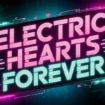 Abstract Neon Love Quote Retro Cyberpunk