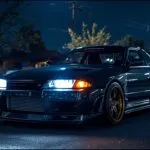 Aesthetic JDM Tuner Car Night Photography