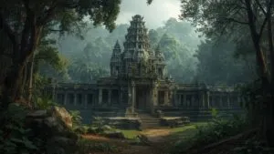 Ancient Temple Ruins Hidden in Jungle
