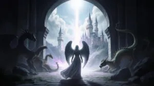 Angel Sentinel Guarding Heaven’s Gate