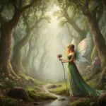 Art Nouveau Style Fairy Forest