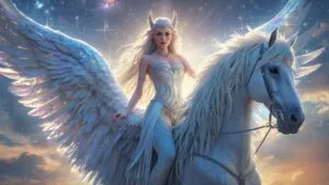 Astral Valkyrie on Pegasus Fantasy Art