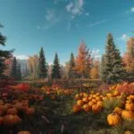 Autumn Harvest with Pumpkins