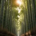 Bamboo Forest Vertical Green Zen Texture