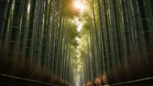 Bamboo Forest Vertical Green Zen Texture