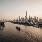 Bangkok Chao Phraya River Skyline