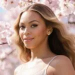 Beyoncé AI Under Cherry Blossoms