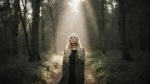 Billie Eilish AI Forest Stroll