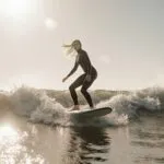 Billie Eilish Surfing Small Waves Morning Light