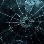 Broken Glass Shards Dark Abstract Pattern