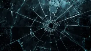 Broken Glass Shards Dark Abstract Pattern