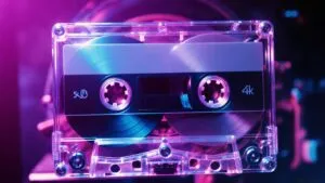 Cassette Tape Rewind Mechanism Macro Detail Texture