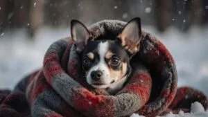 Chihuahua in a Warm Blanket