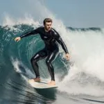 Chris Hemsworth AI Surfing Waves