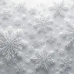 Christmas Snowflakes Pattern Minimalist White