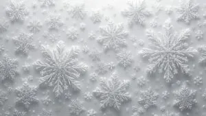 Christmas Snowflakes Pattern Minimalist White