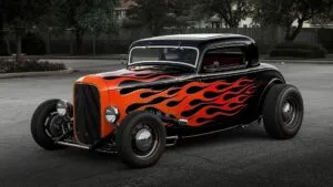 Classic American Hot Rod Flame Paint Job